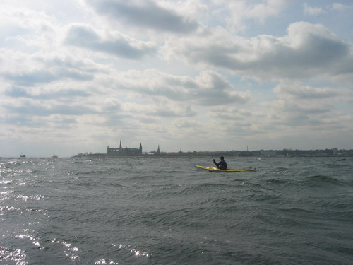 Per in front of Helsingr, Denmark, April 10, 2005, Photo: Lars-ke